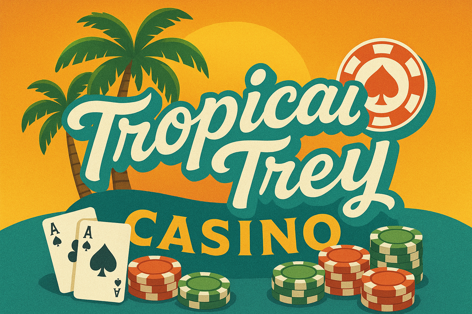 Tropical jungle themed gaming artwork